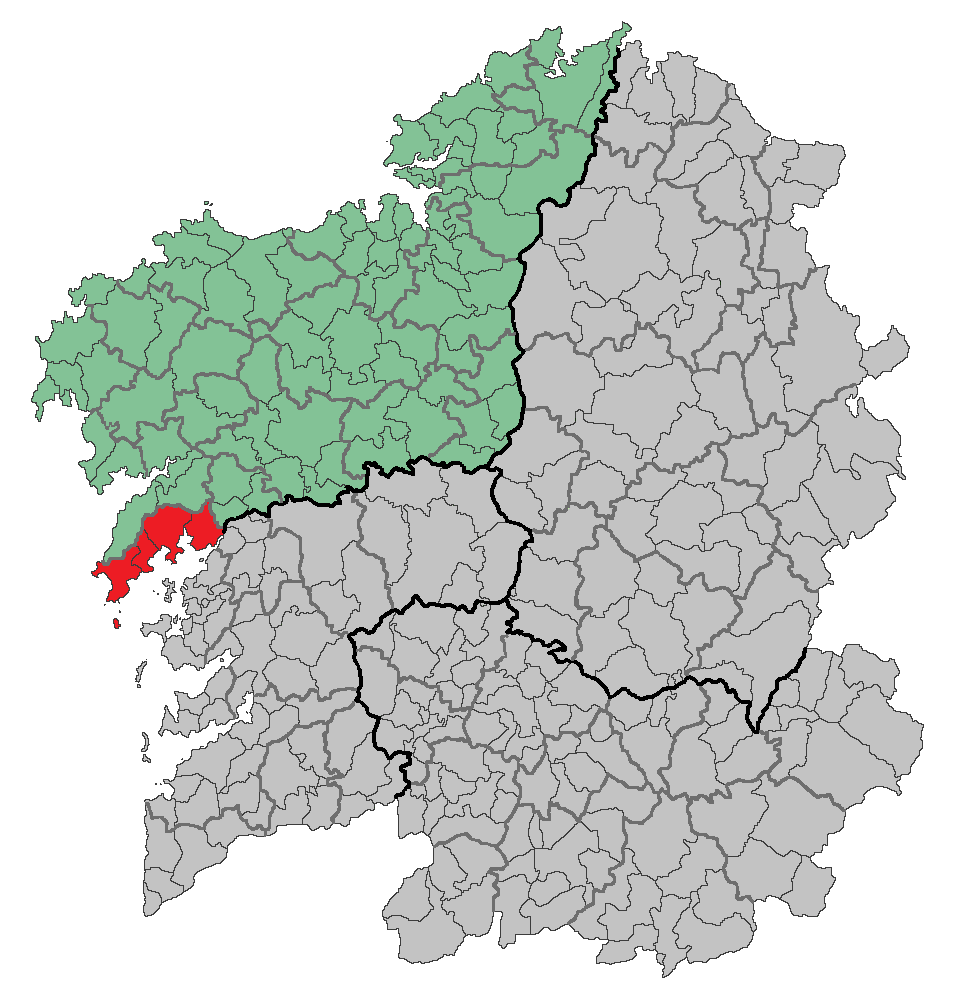 Zona geográfica Barbanza e Iria