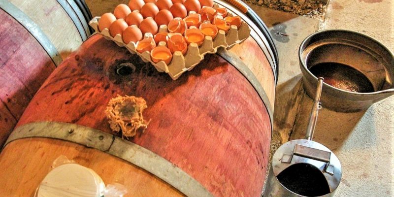 Aplicar clarificante al vino