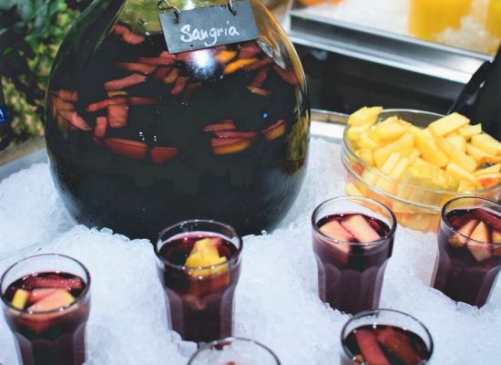 Sangría con vasos Sangría con vasos