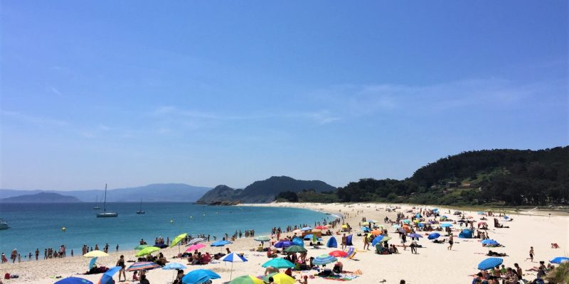 Playa de Rodas en las Islas Cíes, Galicia Playa de Rodas en las Islas Cíes, Galicia