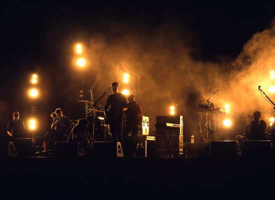 Concierto durante un festival musical